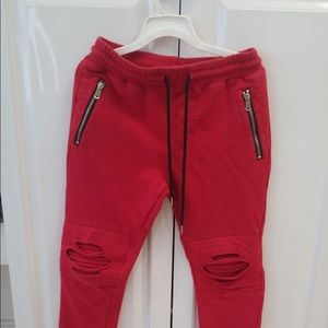 Forever 21 red sweatpants
